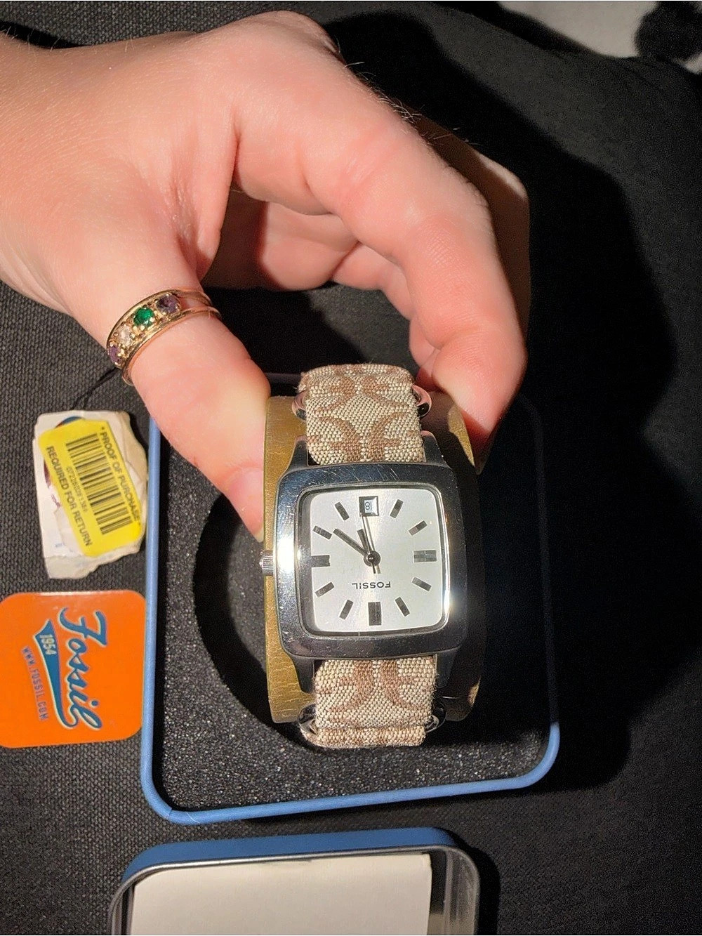 Fossil Women's Brown & Silver Watch